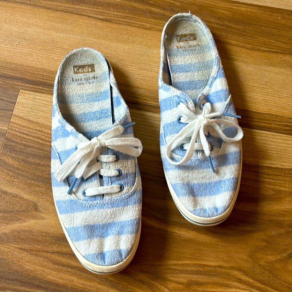 Pre-owned Kate spade Keds terry cloth mules